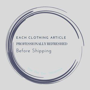 Each Item Laundered, Starched & Pressed Before Shipping.